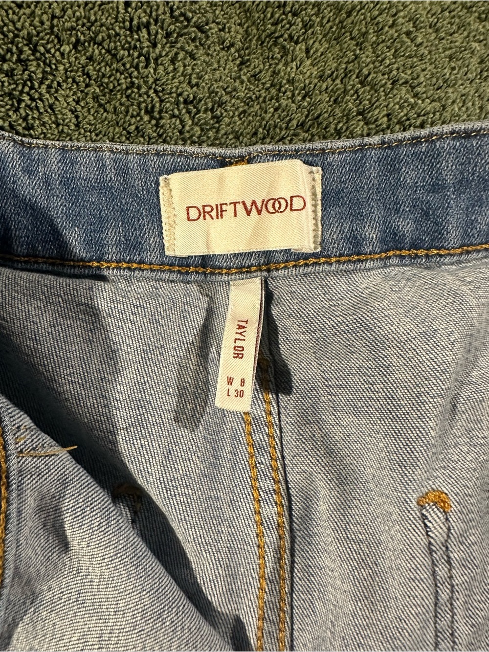 Driftwood Women's Taylor Straight Relaxed Jean Wide-Leg High-Rise Embroidered - Picture 7 of 13